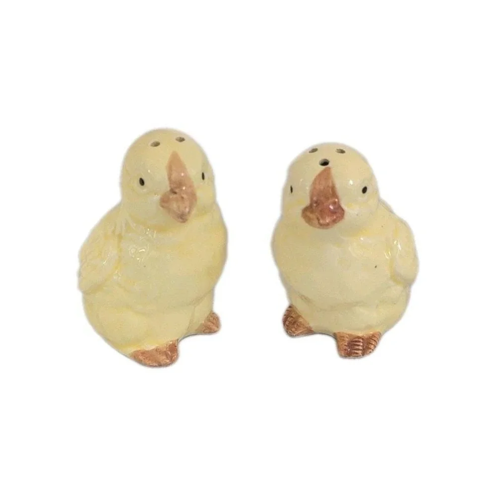 Vintage Takahashi Baby Chick Salt & Pepper Shaker Japan Farmhouse‎